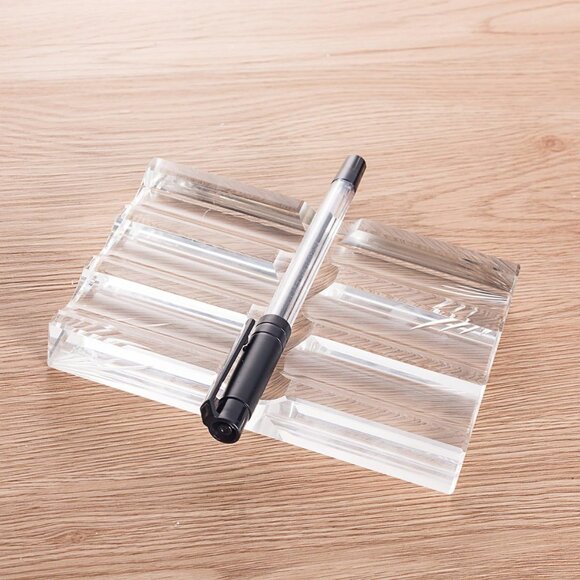 Office Supplies Crystal Fountain Pen Holder Desktop Organizer - Picture 2 of 5
